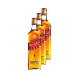 Whisky Johnnie Walker Red Label 500ml - 3 Unidades