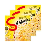 Pack Pizza de Quatro Queijos Sadia 460g - 3 Unidades