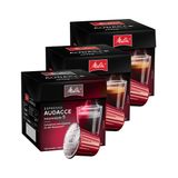 Kit com 30 Cápsulas de Café Expresso Melitta Audacce