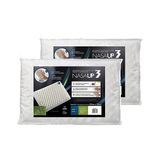 Kit 2 Travesseiros Nasa Up 3 para Fronhas 50x70cm Fibrasca Viscoelástico Branco