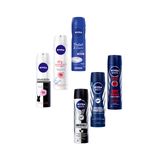 Kit com 6 Desodorantes Aerosol Nivea 150ml Para Toda Família