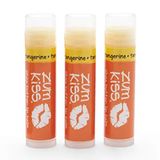 Zum Tangerine Kiss Stick (pacote De 3) Com Óleo De Semente De Girassol Orgânico Certificado, Cera De Abelha, Manteiga De Karité, Óleos E