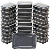 32 Pack - Simplehouseware 1 Compartimento Reutilizável Farinha De Alimentação Preparar Lanche Lanche Lanches Recipientes De Almoço, 28 O