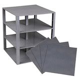 Placas De Base Clássicas 10 X 10 Brik Tower Por Estritamente Briks | 100% Compatível Com Todas As Principais Marcas | Construindo Tijolo