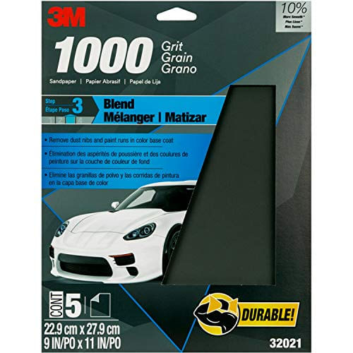 3m Wetordry Lipaper, 32021, 1000 Grão, 9 Em X 11 Em, 5 Folhas Por Pacote