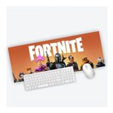 Mouse Pad Grande Gamer Fortnite Laranja