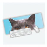 Mouse Pad Grande Gamer Gatinho