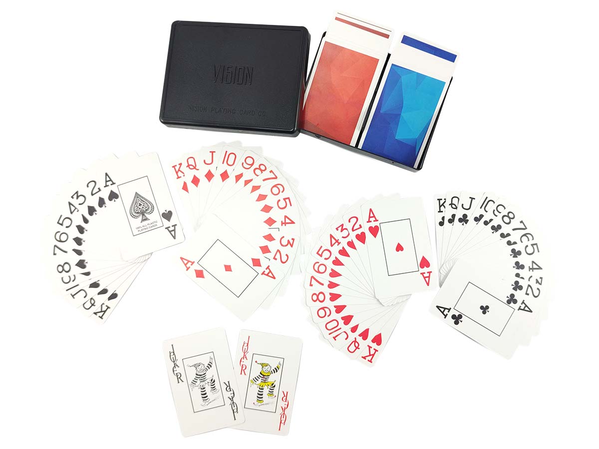 Jogo De Cartas Baralho Em Pvc Estojo De Plástico Com Naipe Grande Edição Limitada Vision Cards Truco Sueca Buraco Poker