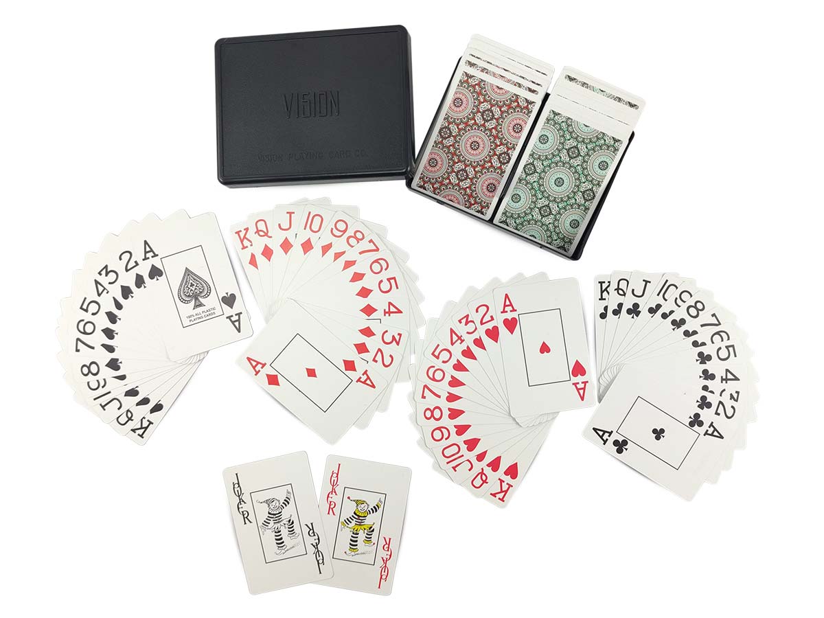 Jogo De Cartas Baralho Em Pvc Estojo De Plástico Com Naipe Grande Edição Limitada Vision Cards Truco Sueca Buraco Poker
