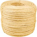 Corda Sisal Torcida 8,0mm 10,5kg 220 Metros Natural