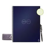 Notebook Dobrável Smart Reutilizável - Notebook Eco-friendly Forrado Com 1 Piloto Frixion Pen &amp; 1 Pano De Microfibra Incluído- Cobertura