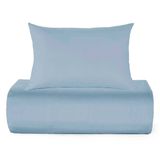 Kit 1 Lençol Solteiro + 1 Fronha 100% Algodão Azul Teka