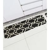 Tapete De Cozinha Estampado Tapetes Junior Preto Un