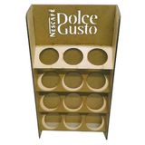 Porta cápsulas display de mdf Dolce gusto com 12 espaços