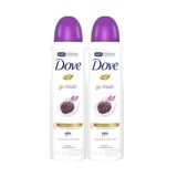 Kit 2 Desodorantes Dove Nutritive Secrets Antitranspirante Aerossol Lavanda e Flores Brancas 150ml