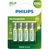 Pilha Recarregável Aa 1000mah Blister Com 4