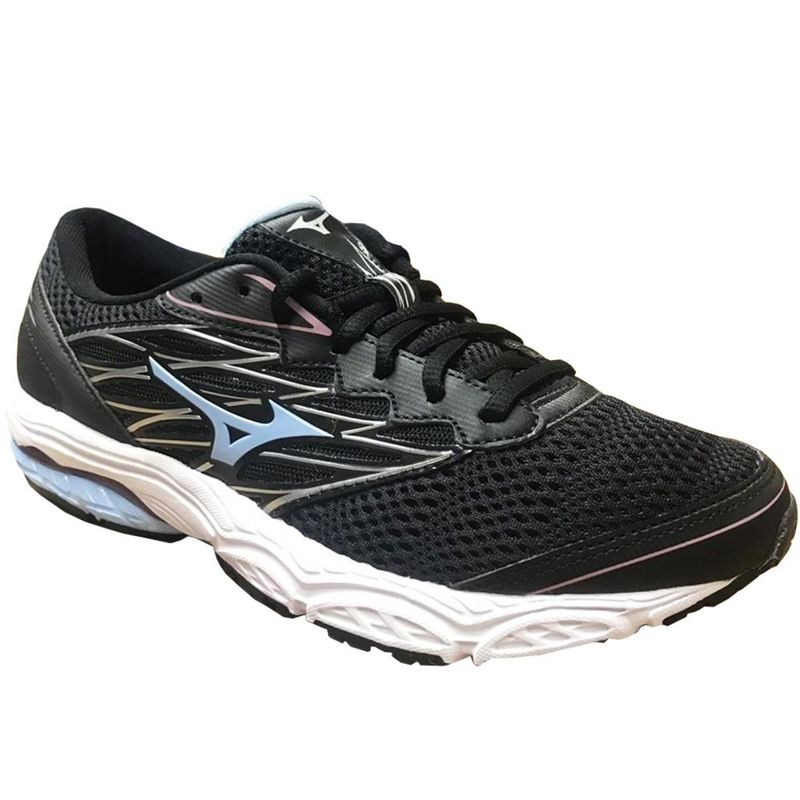mizuno feminino preto e azul