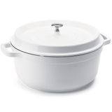 Caçarola Branca Hercules De Aliminio Fundido E Revestimento Ceramico  6,8l