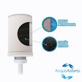 Kit 06 Unidades Vela Para Filtro De Barro Carvão Ativado Acqua Azzurra