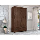 Roupeiro Ideale Plus Com 2 Portas E 4 Gavetas Zanzini