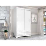 Roupeiro Ideale Plus Com 2 Portas E 4 Gavetas Zanzini