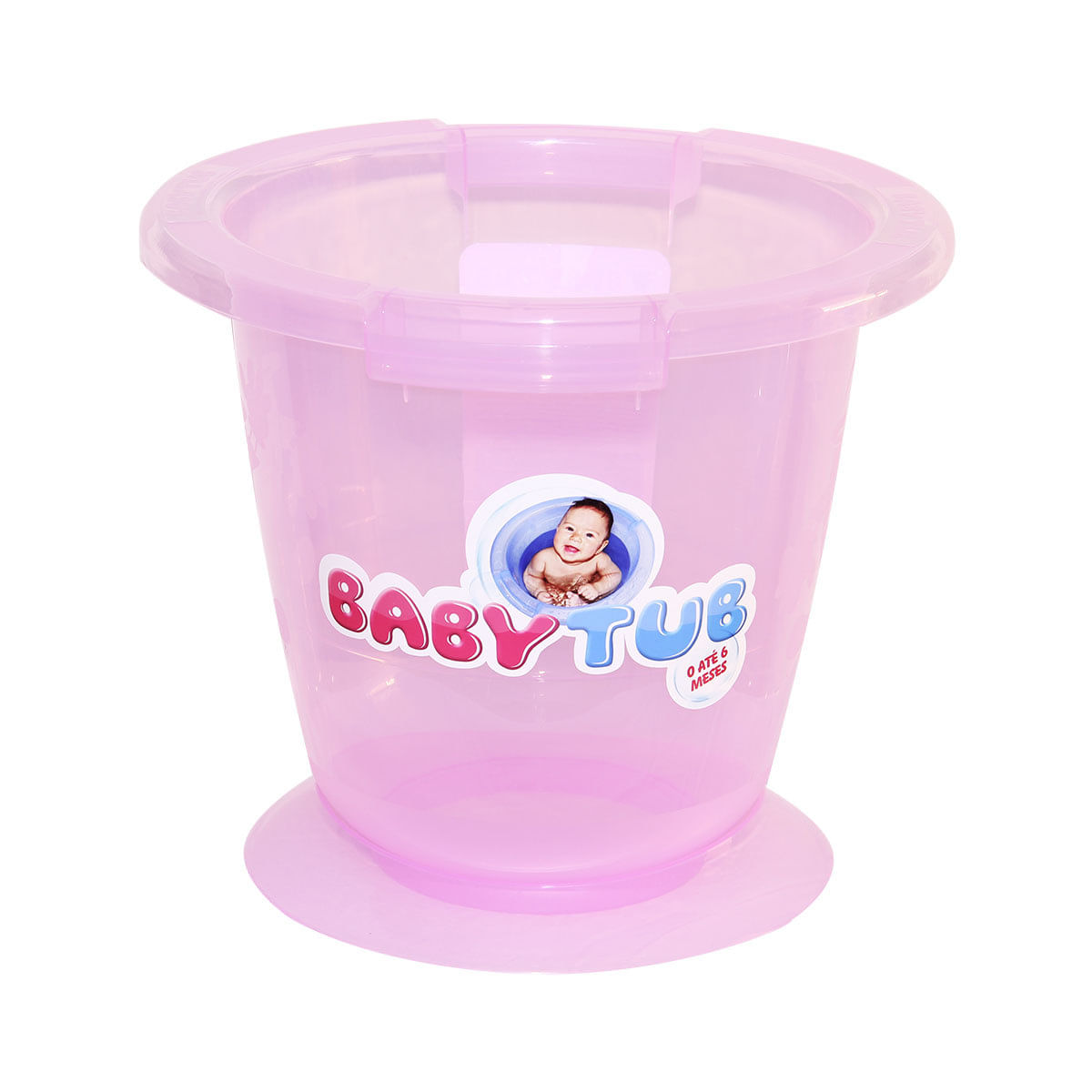 Banheira Infantil Ofurô 0 a 6 meses Rosa BabyTub BBT003