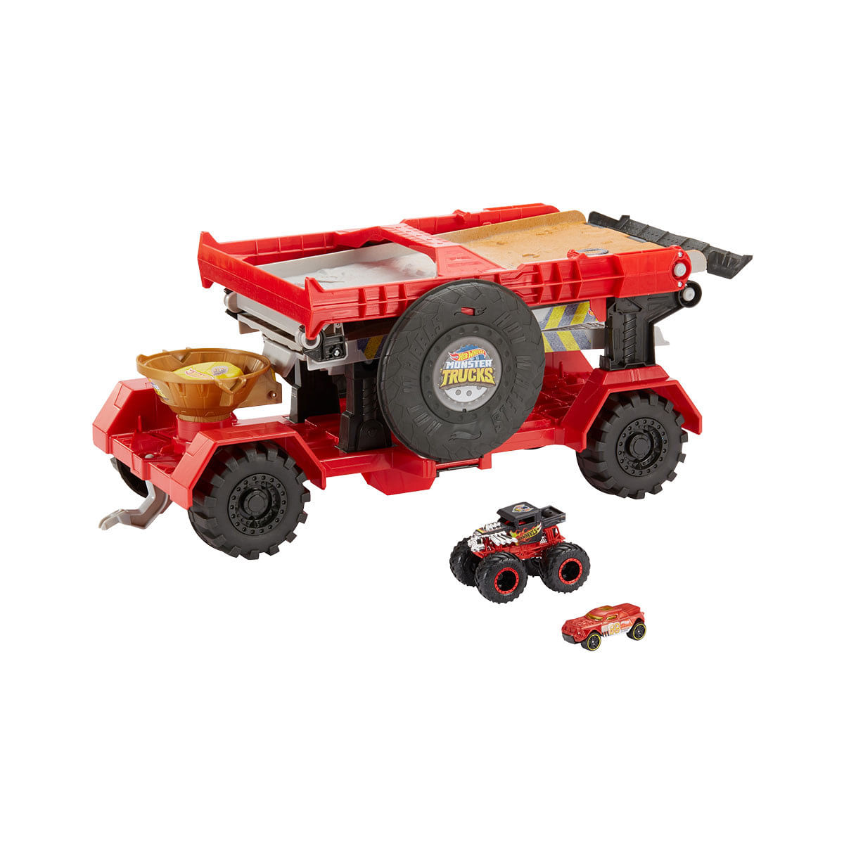 Hot Wheels Monster Trucks 1:24 Veículos Em Escala, Caminhões De Brinquedo  Metálicos Fundidos Colecionáveis Com Rodas Gigantes &, Chassi Estilizado  - Carrefour