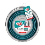Balde de Plástico Retrátil Verde Flashlimp 10L