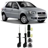 Amortecedor + Kit Batente Fiat Palio Dianteiro 2000 Até 2012 O Par