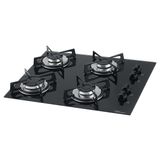 Cooktop 4 Bocas Fischer Preto a Gás 15195713 Bivolt