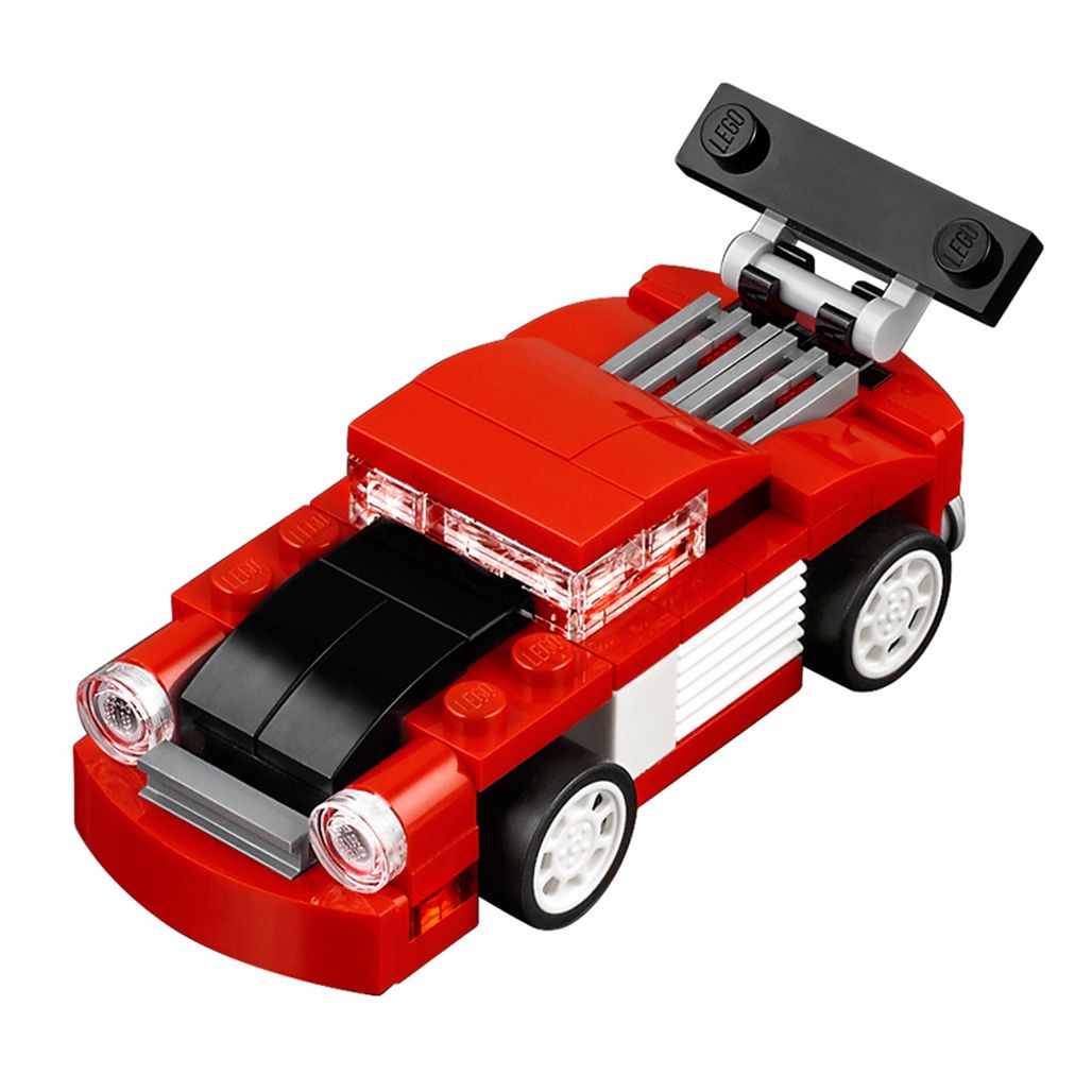 Blocos do Montar LEGO Creator Carro de Corrida Vermelho 72 Peças