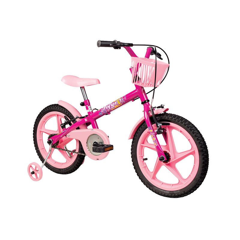 BICICLETA INFANTIL ARO 20 BRAVE BRANCO E ROSA VERDEN BIKES