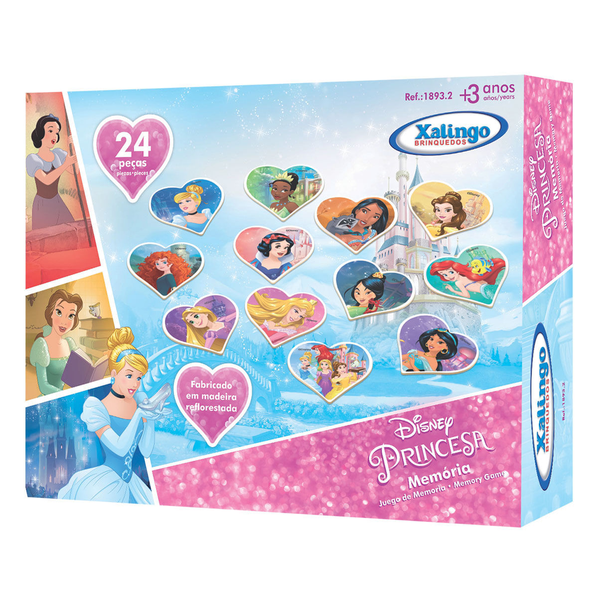 Jogo da Memória Disney Princesa Xalingo