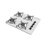 Cooktop 4 Bocas Chamalux Gás Natural Branco 424 Bivolt