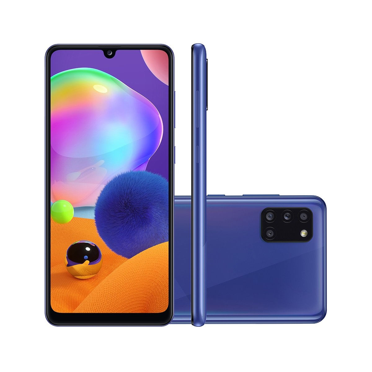 Menor preço em Smartphone Samsung Galaxy A31 128GB Azul 4G Tela 6.4 Pol. Câmera Quadrupla 48MP Selfie 20MP Android 10.0