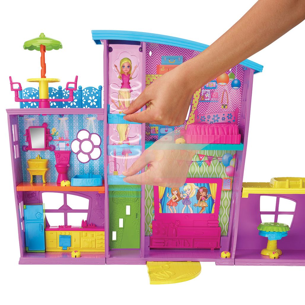 Polly Pocket! Clubhouse da Polly, Set de Jogos, Polly e Peaches, Nova Polly  Mattel - Carrefour