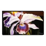 Quadro De Pintura Orquídea 60x105cm-1470