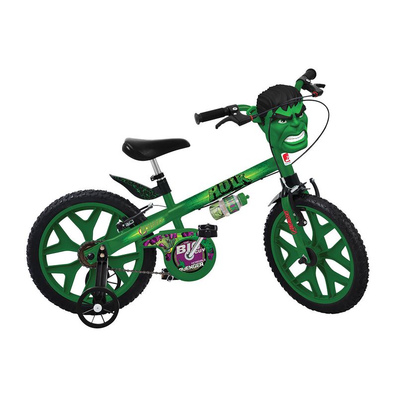 Bicicleta Bandeirante Hulk 2422 Aro 16 Rígida 1 Marcha - Verde