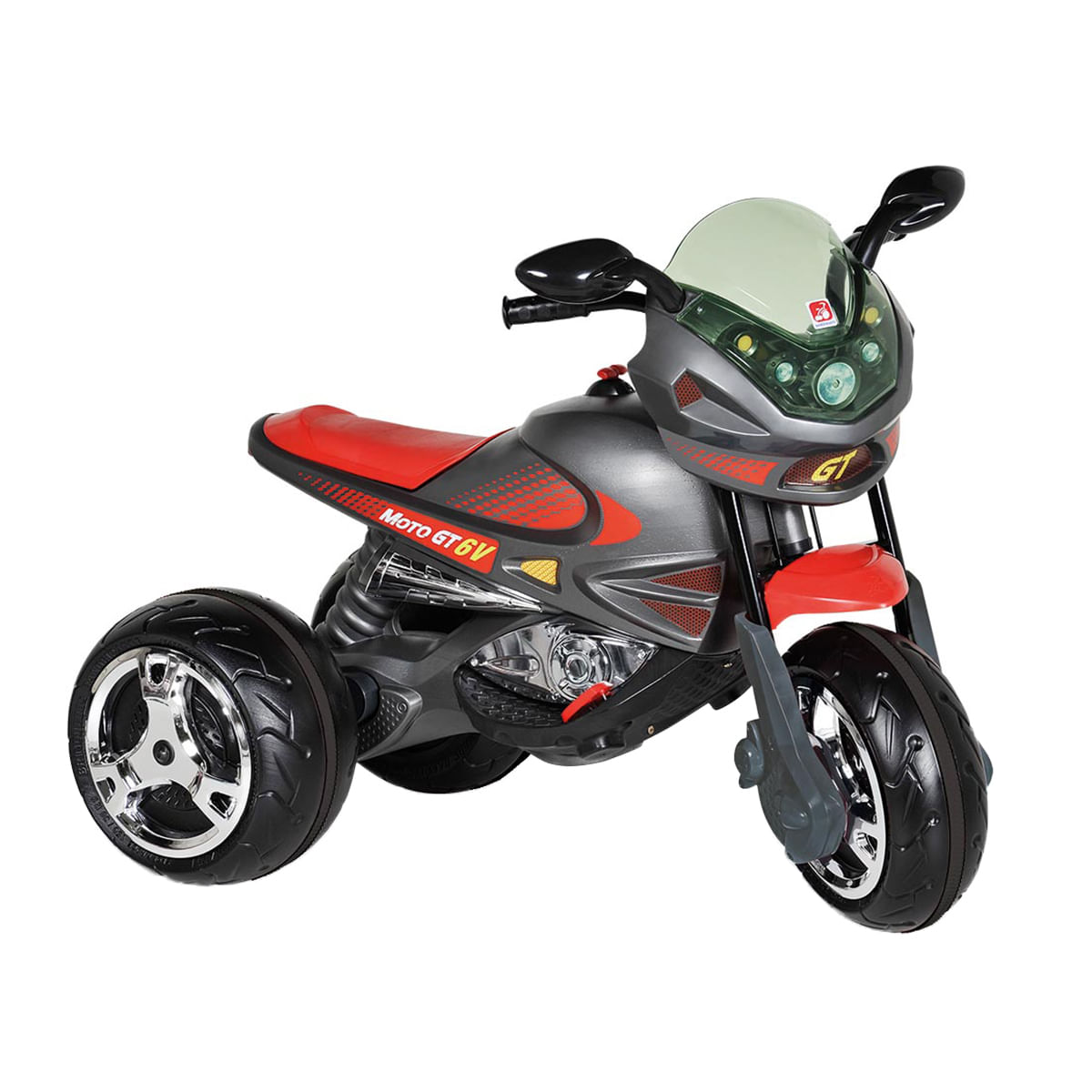 Moto Elétrica Infantil Super Moto GT2 Turbo Vermelha 12V - B