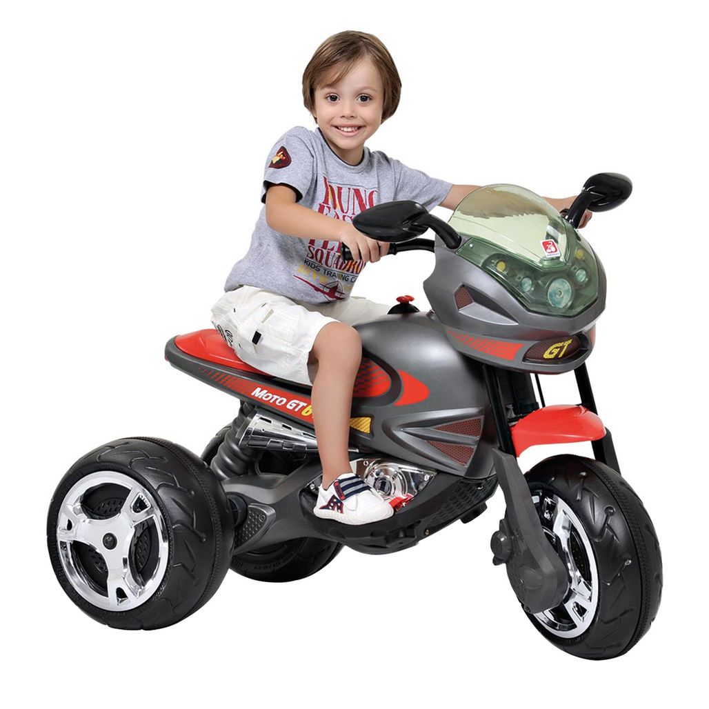 Moto Elétrica Infantil Bandeirante Ban Preta e Vermelha 6V - Carrefour -  Carrefour