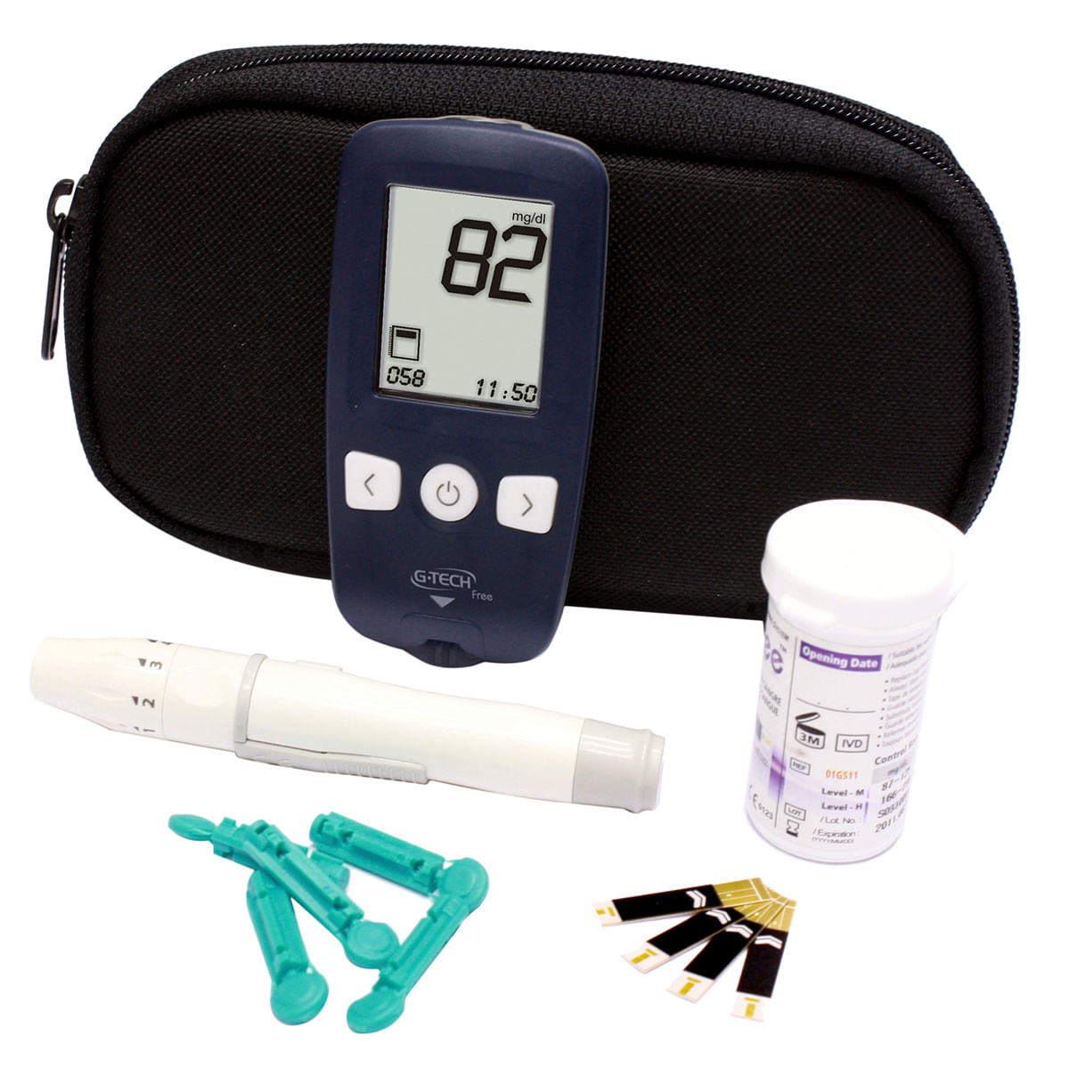 Kit Medidor de Glicose com 10 Tiras de Reação, 10 Lancetas e 1 Lancetador - G-Tech Free 1 é boa?