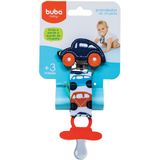 Prendedor de Chupeta Buba Carrinho Azul Marinho - 08556