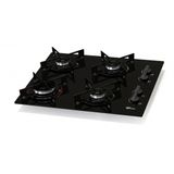 Fogão Cooktop Fischer 4Q FIT LINE Gás Mesa Vidro Bivolt Preto - 26342-57175