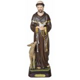 Santo Dos Animais Imagem São Francisco De Assis Resina 31cm