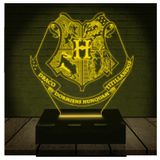 Luminária Led 3d Harry Potter Abajur 2 - Amarelo