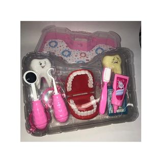 Maleta Kit Dentista Infantil Dentista 4 Peças Rosa Pakitoys :  : Brinquedos e Jogos