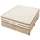 Cama Box para Casal com Colchão de Espuma D33 Americanflex Clinoflex Bambu 138 x 188 x 61 cm