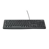 Teclado com fio USB Logitech K120 resistente a respingos e layout ABNT2