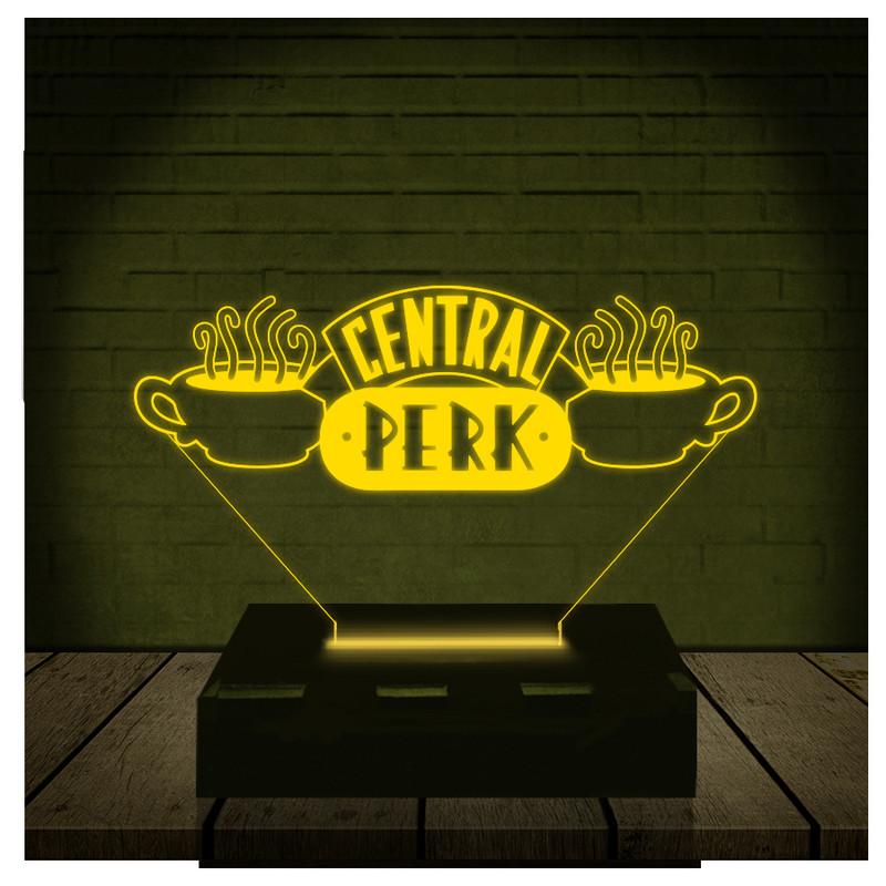 Luminária Led 3d Central Perk Friends - Amarelo