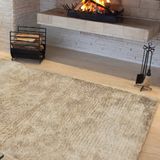 Tapete Liso para Sala e Quarto Soft Peludo Casa Dona 200x250cm Bege